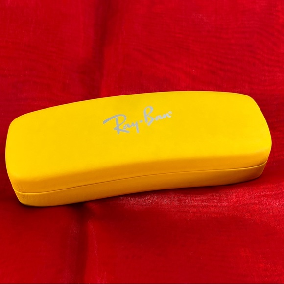 RAY-BAN YELLOW HARD SHELL CASE EYEGLASSES/SUNGLASSES CASE *READ* - Picture 11 of 15